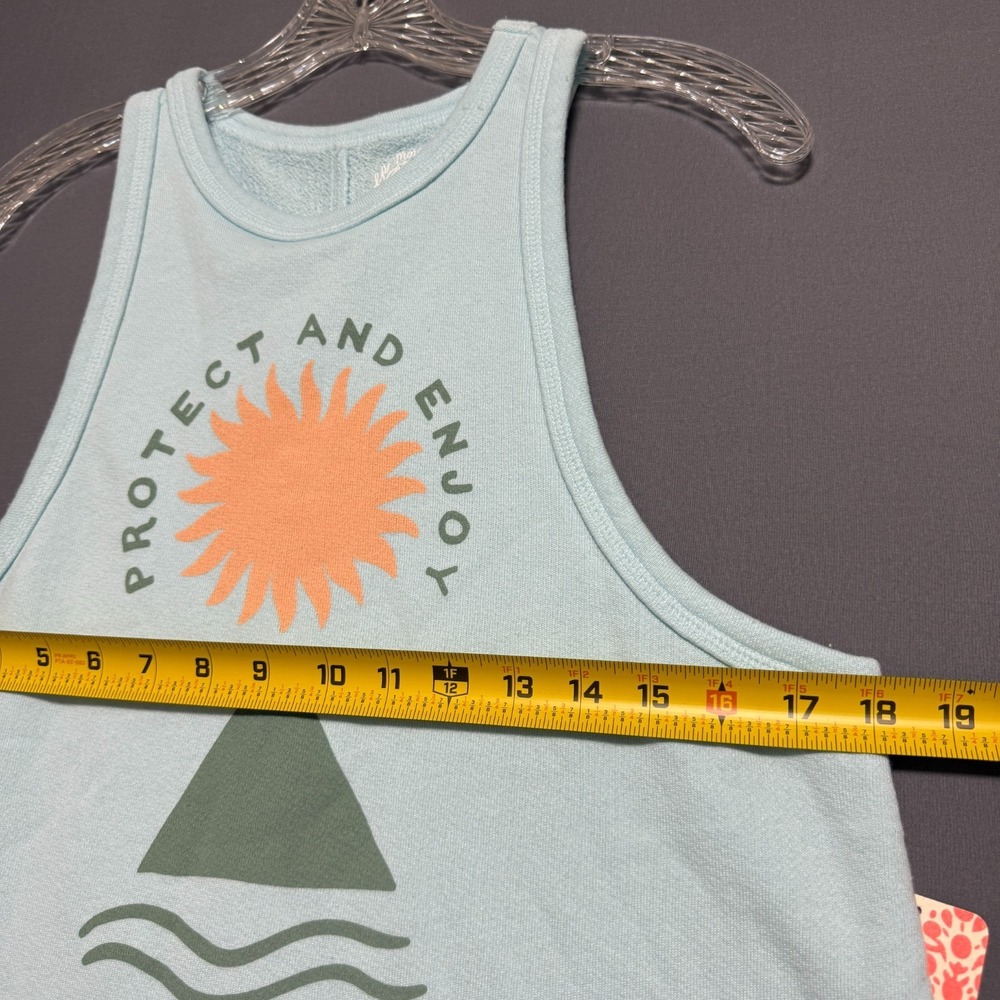 Free People Movement Graphic Tank Top Womens S Blue Athleisure Yoga Activewear - Picture 5 of 10